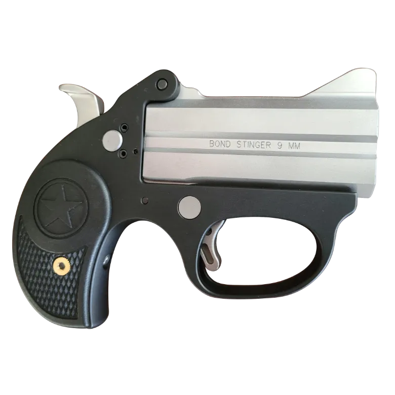 Bond Arms Stinger 9mm Black Derringer 3" Stainless Barrel