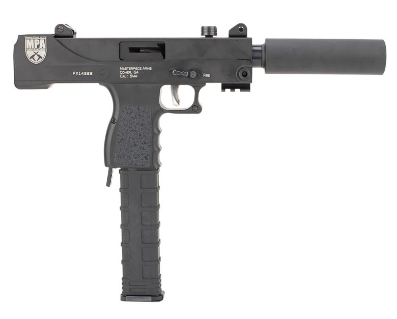 MasterPiece Arms 30T Defender Top Cocking TB 9mm Luger 5.50" 30+1 Black Cerakote