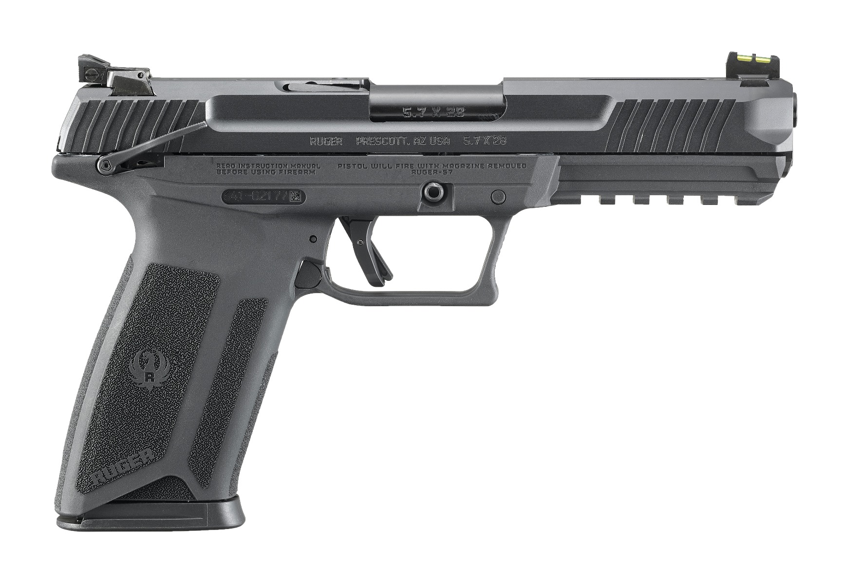 Ruger 57 Pistol 5.7x28mm 10rd Semi-Auto Handgun Black Finish