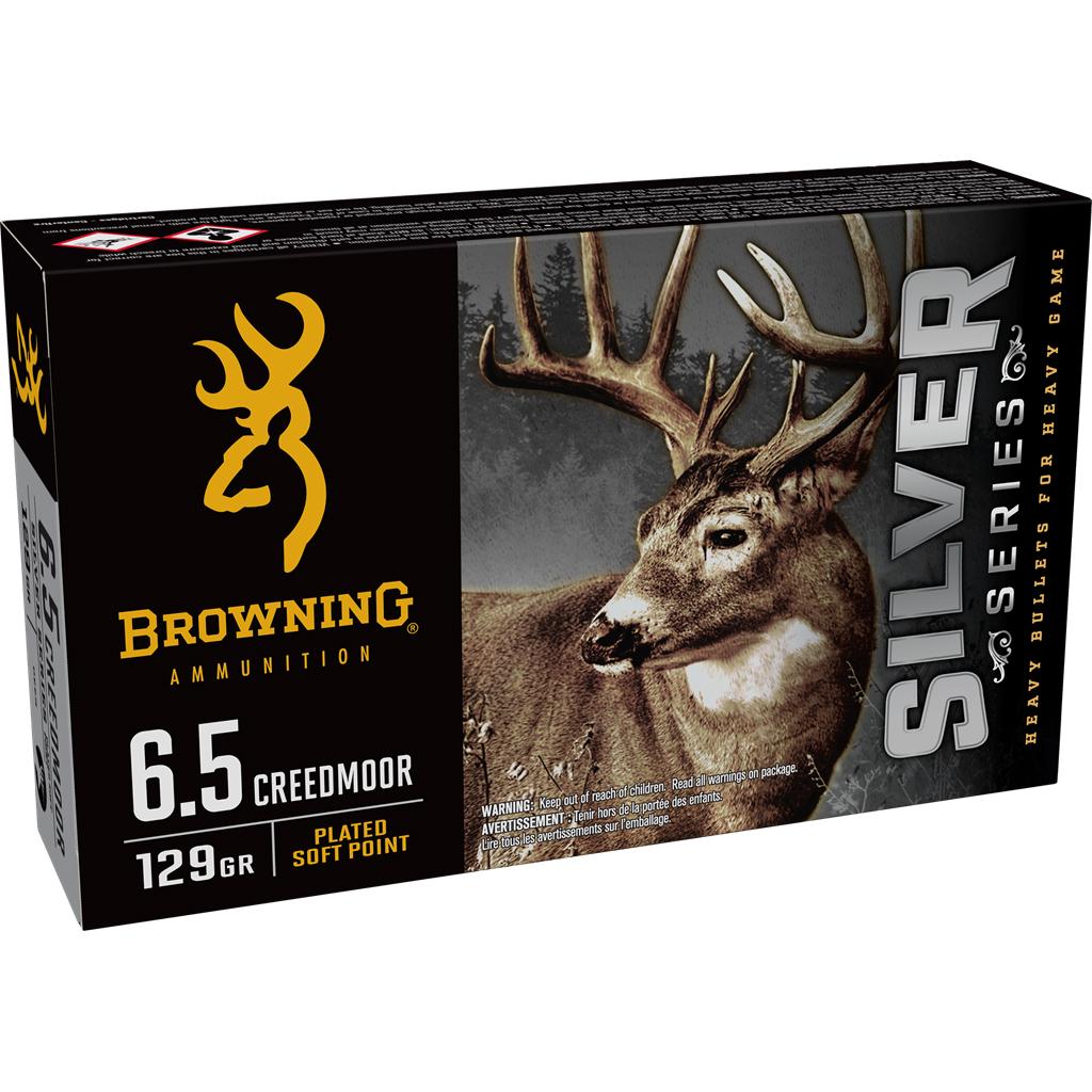 Browning Silver Series 6.5 Creedmoor 129gr JSP Ammo 20rd
