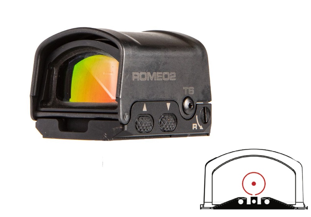 Sig Sauer Romeo2 Reflex Sight, 30mm, 32 MOA Circle with 2 MOA Red Dot, PRO Footprint, Black - image 5 of 10