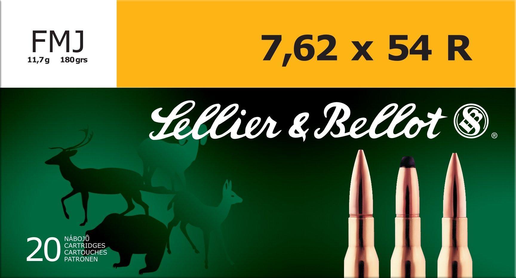 Sellier & Bellot 7.62x54R 180gr FMJ 2580fps 20rd Box