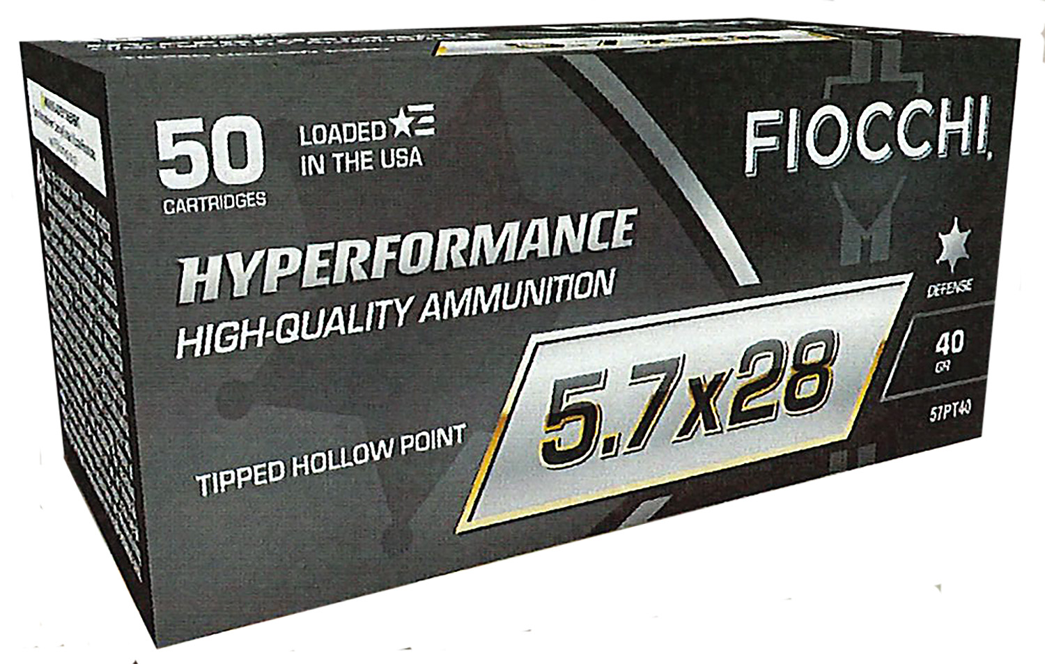 Fiocchi Hyperformance 5.7x28mm 40gr THP 50rd Box