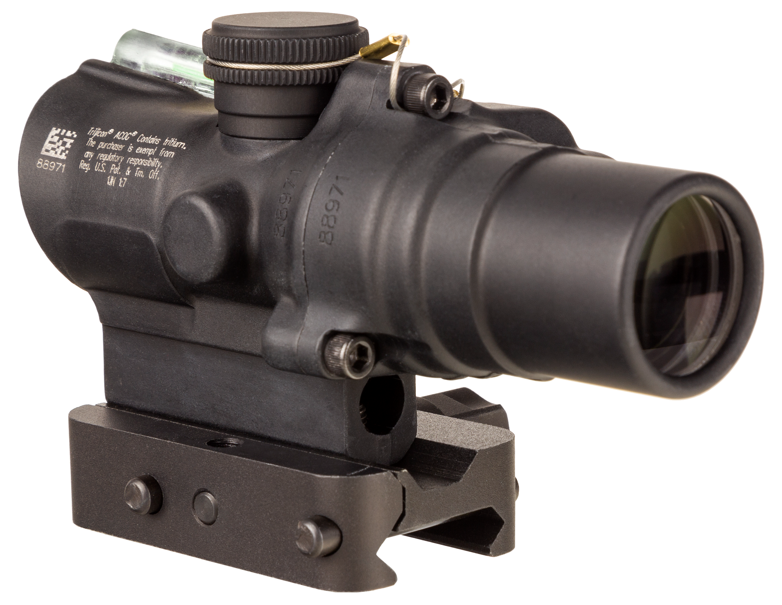 Trijicon ACOG TA44-C-400329 1.5X16mm Dual Illuminated Green Ring & 2 MOA Dot with Q-LOC Mount - Black Matte - image 5 of 10