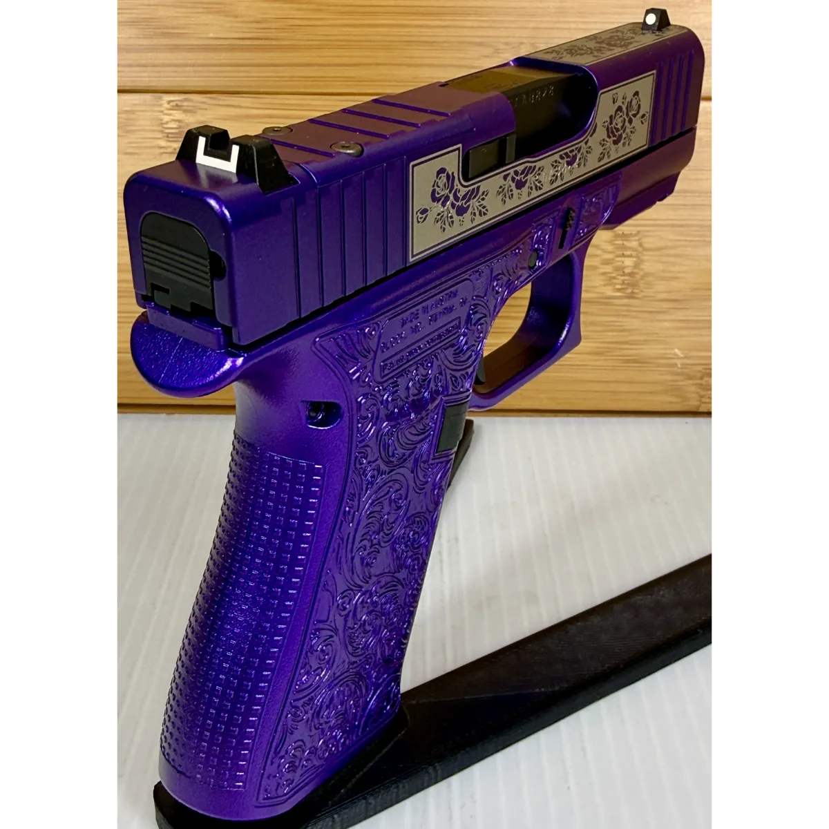 Glock 43X Purple "Glocks N Roses" 9mm 10 Rd Pistol