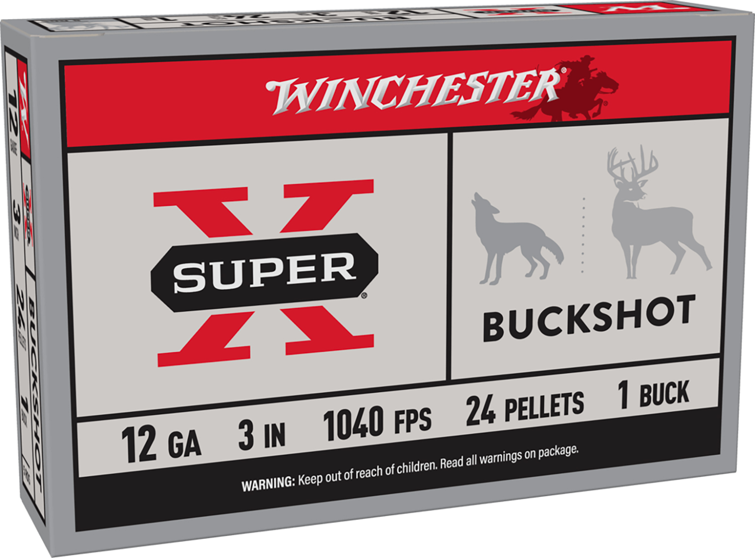 Winchester Super X 12ga 3" #1 Buckshot 5rd Box