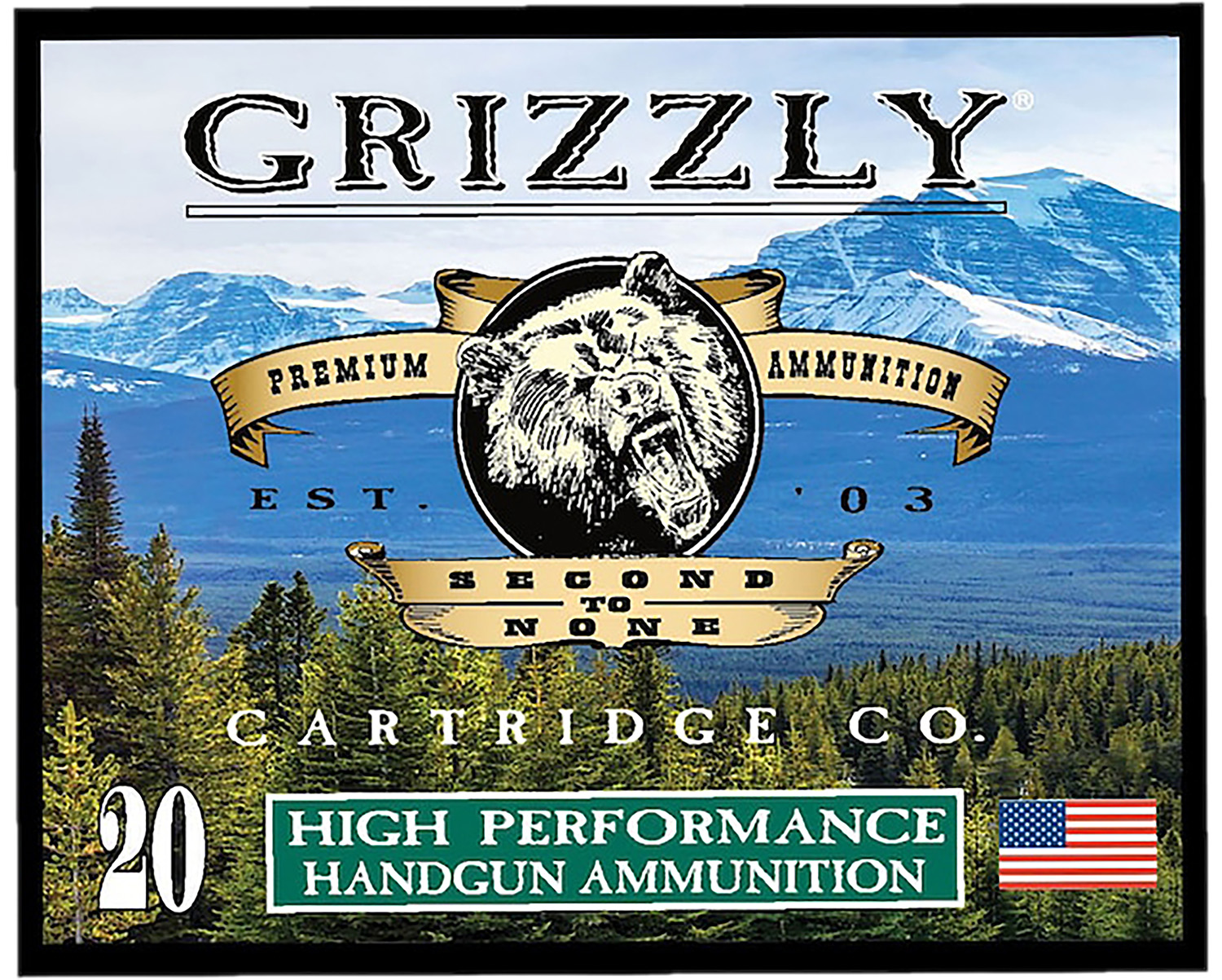 Grizzly Ammo 38Special+P 148gr FMJ Flat Point 20Rd