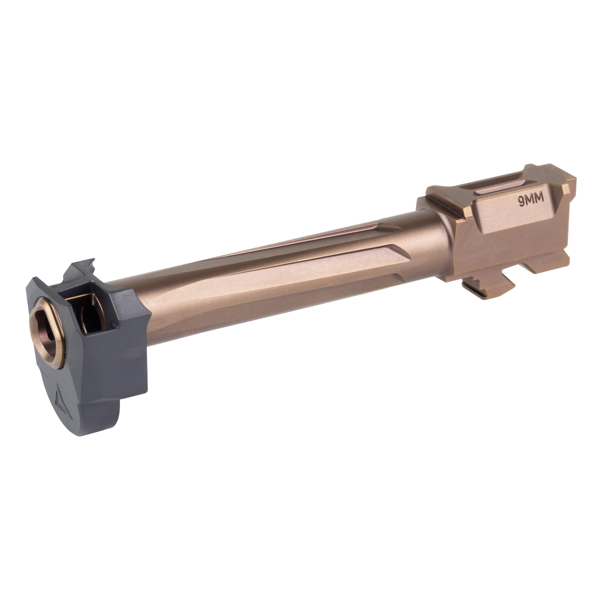 Radian Weapons RAMJET Barrel with AFTERBURNER Compensator, 9mm, DLC Bronze, Fits Glock 17 Gen 5