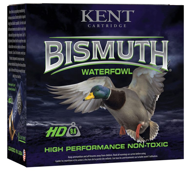 Kent Cartridge B123W404 Bismuth Waterfowl 12 Gauge 3" 1 3/8 oz Bismuth 4 Shot 25 Per Box/ 10 Case
