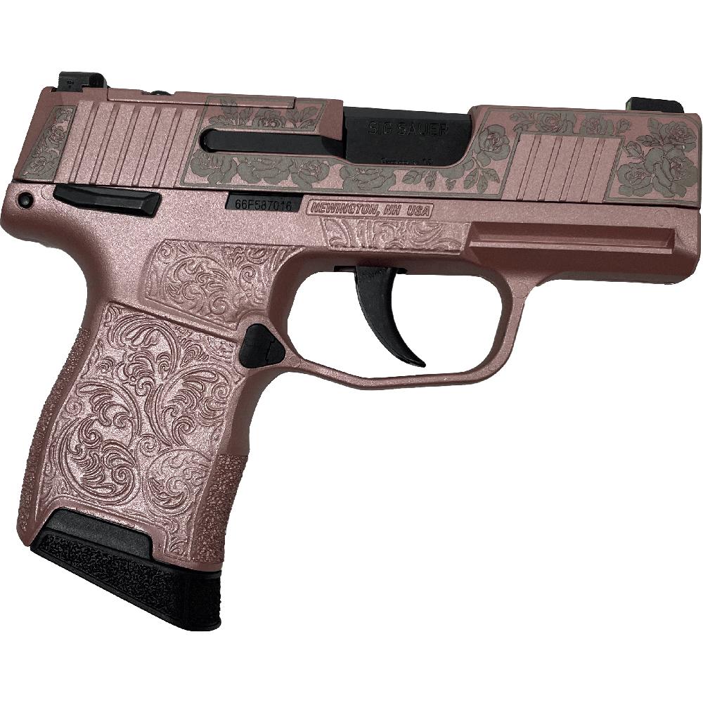 Sig Sauer P365 "Gun & Roses" Pink 9mm Optic Ready 3.1" 10rd X-RAY Sights Manual Safety