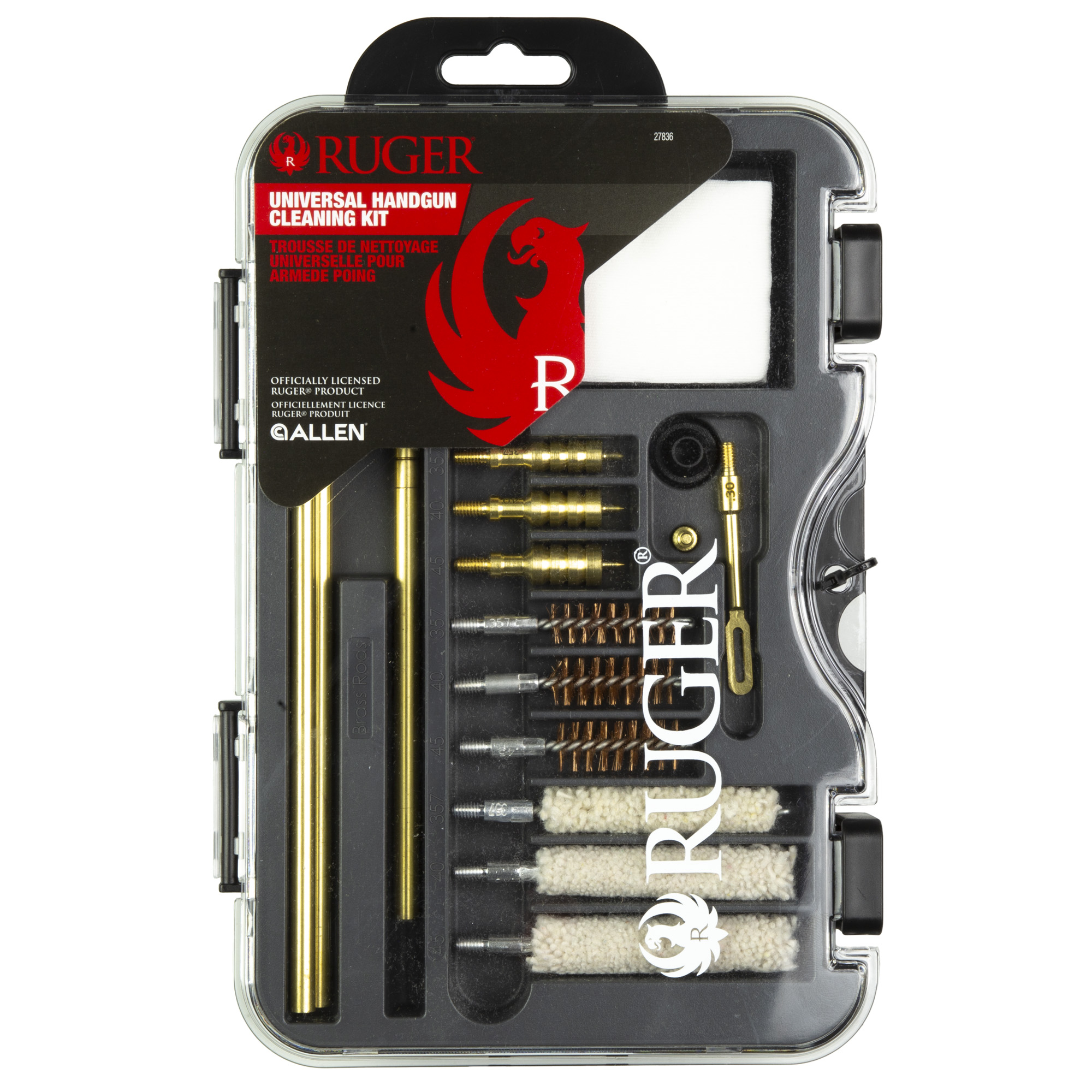 Allen Universal Handgun Cleaning Kit, 18 Piece, .380 ACP to .45 ACP