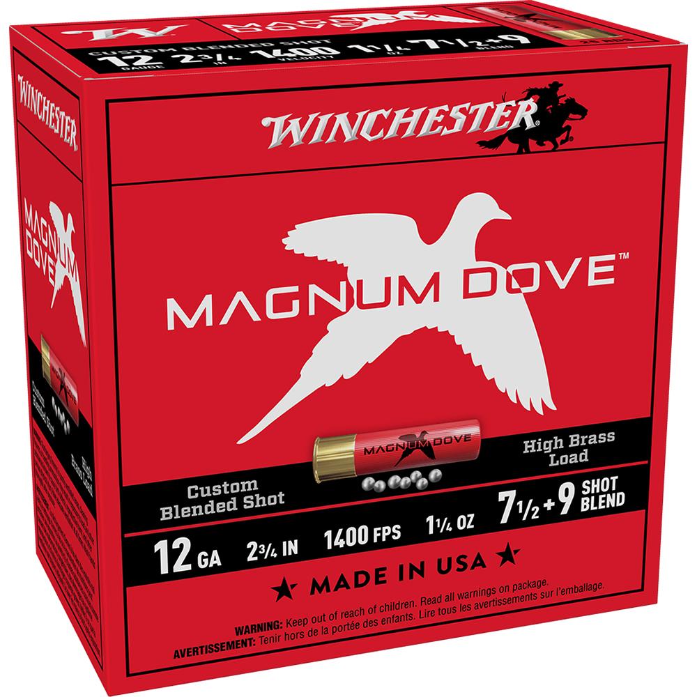 Winchester Magnum Dove 12GA 2.75" 1-1/4oz 1400fps #7.5/#9 25rd