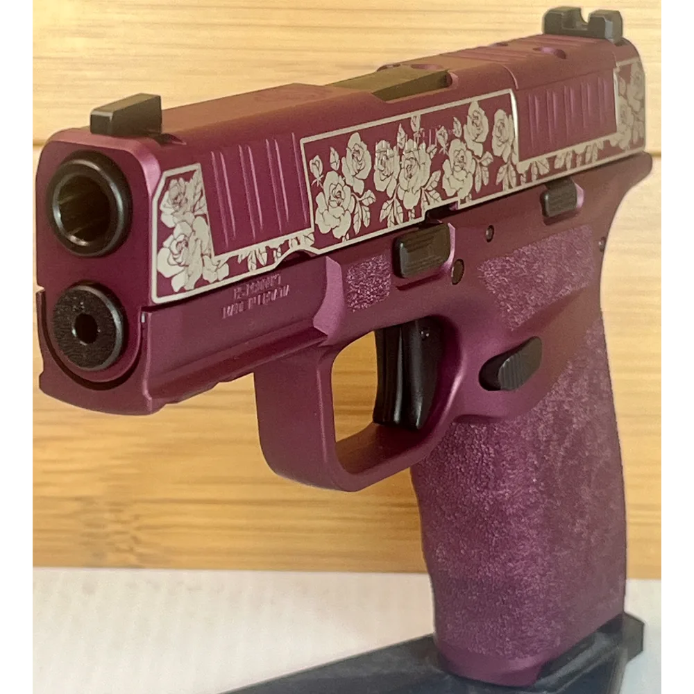Springfield Hellcat Pro 9mm Black Cherry & Roses OR Handgun