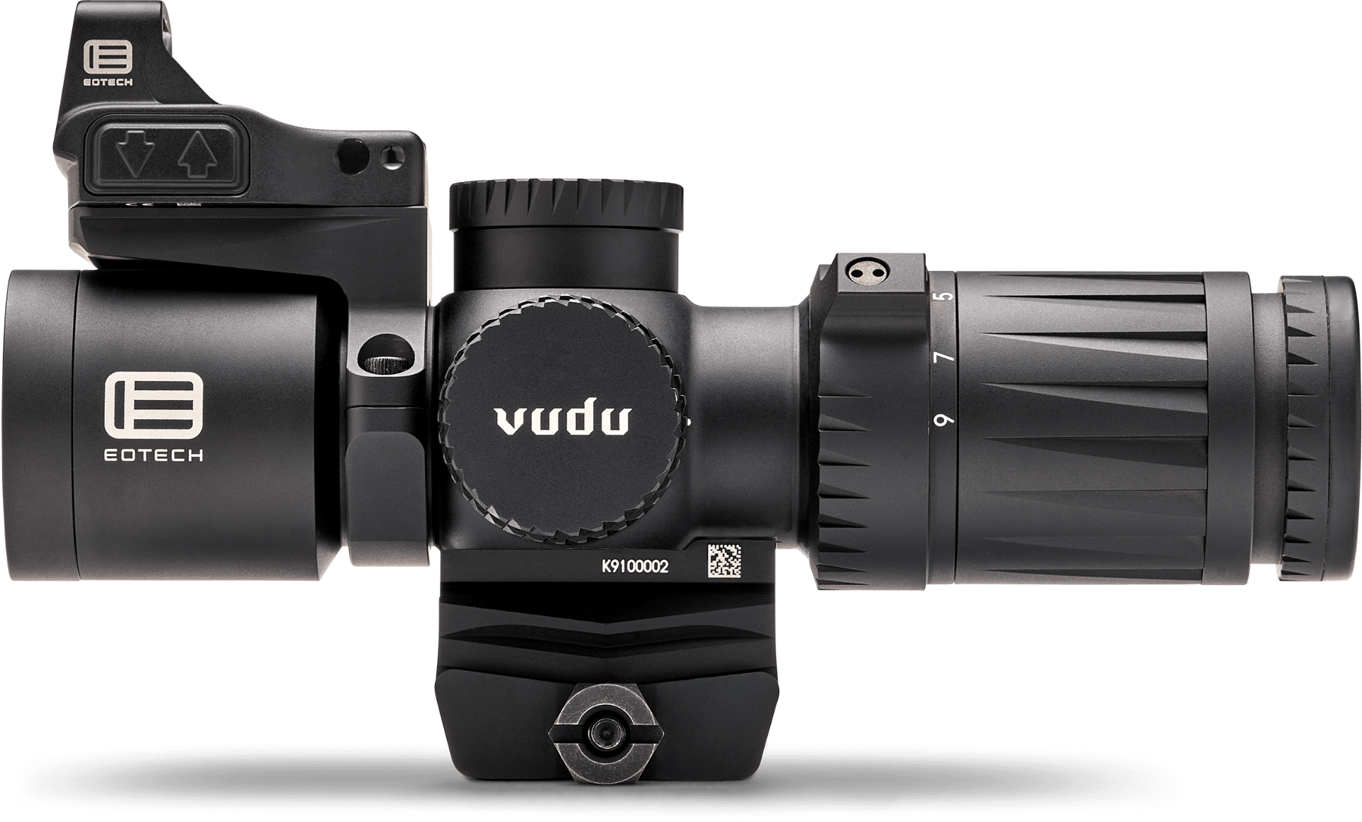 EOTech Vudu 3-9x32mm Scope with HC-1 Reticle and EFLX Red Dot