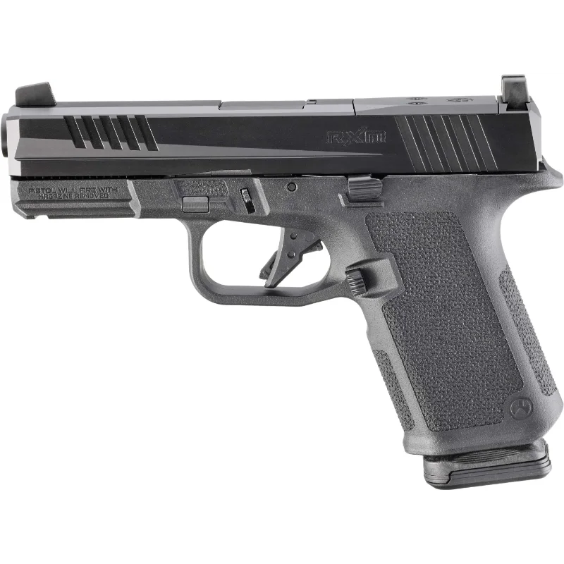 Ruger RXM Stealth Gray 9mm 4" Optic-Ready Tritium Sight 15+1 Flat Trigger Gray Cerakote Pistol