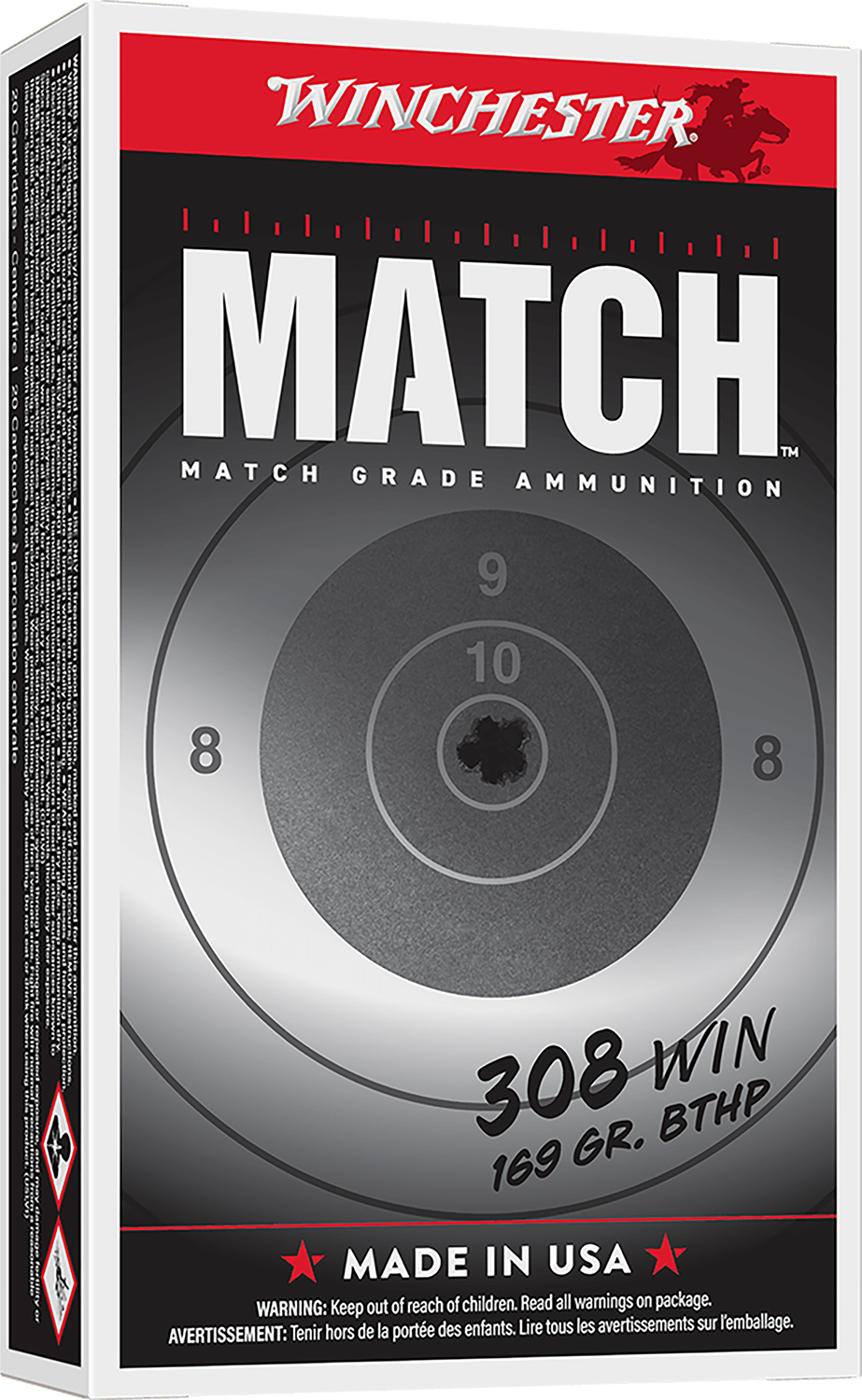 Winchester Match Elite 308 Win 169gr Sierra MatchKing BTHP 20rd Box