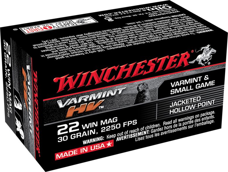 Winchester Varmint HV .22 WMR 30gr JHP 50rd