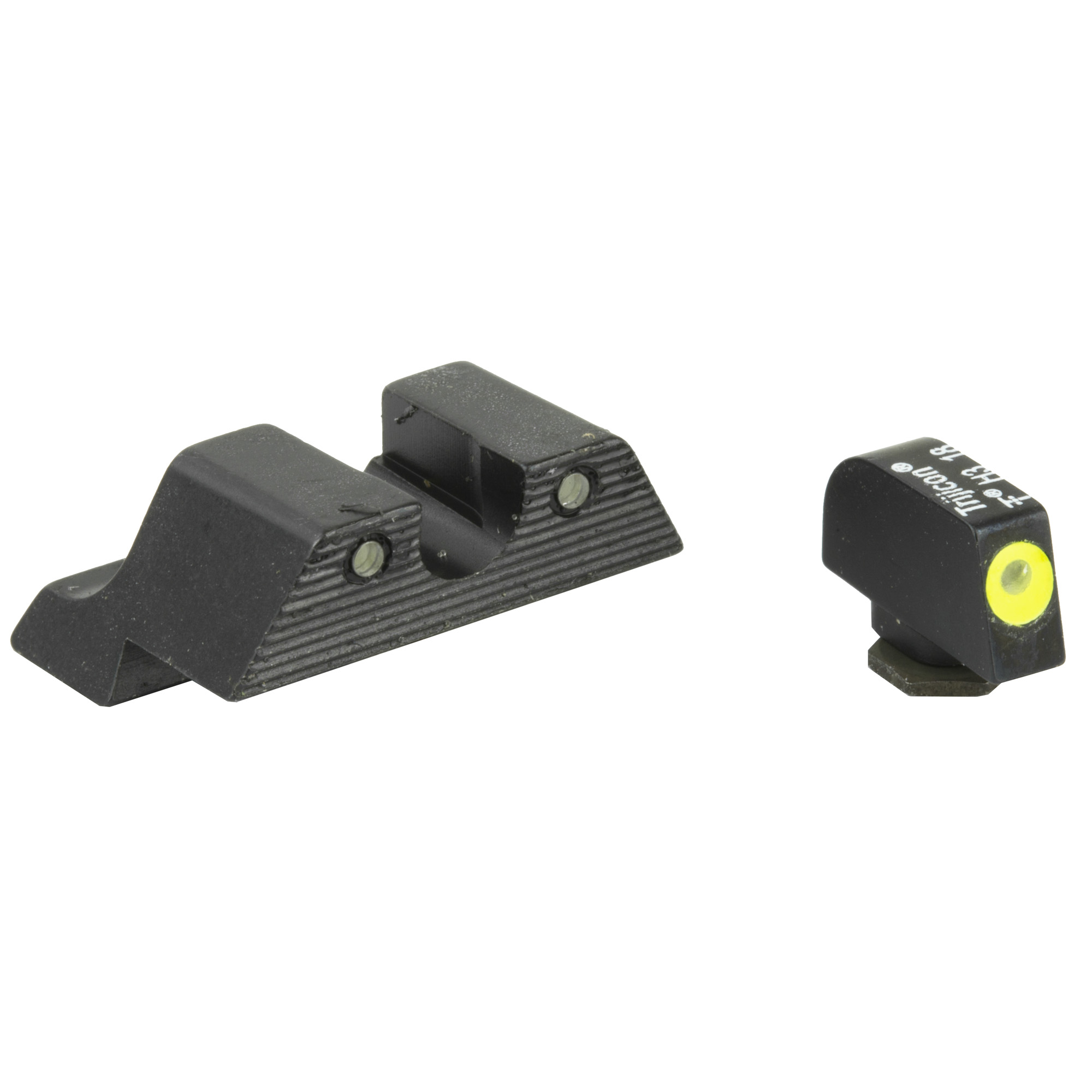 Trijicon HD XR Night Sights Green/Yellow Front Black Rear for Glock 17/17L/19/22