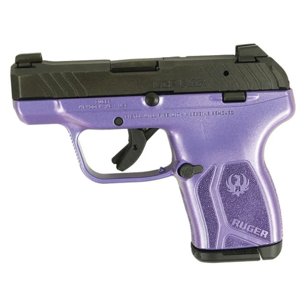 Ruger LCP 380 Max "Purple Pearl Frame" Handgun .380 Auto 10rd Magazine 2.75" Barrel
