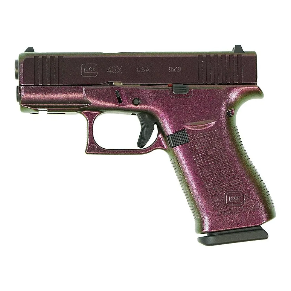 Glock 43X 9mm Shimmering Razorback 3.4" 10rd Pistol USA Made