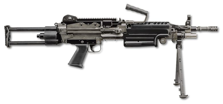 FN 46100171 M249S Para 5.56x45mm NATO 16.10" Barrel 30+1 Mag Or 200rd Belt Capacity, Black Rotating & Telescoping Stock, Hydraulic Recoil Buffer, Non-Slip Buttplate, Optics Ready