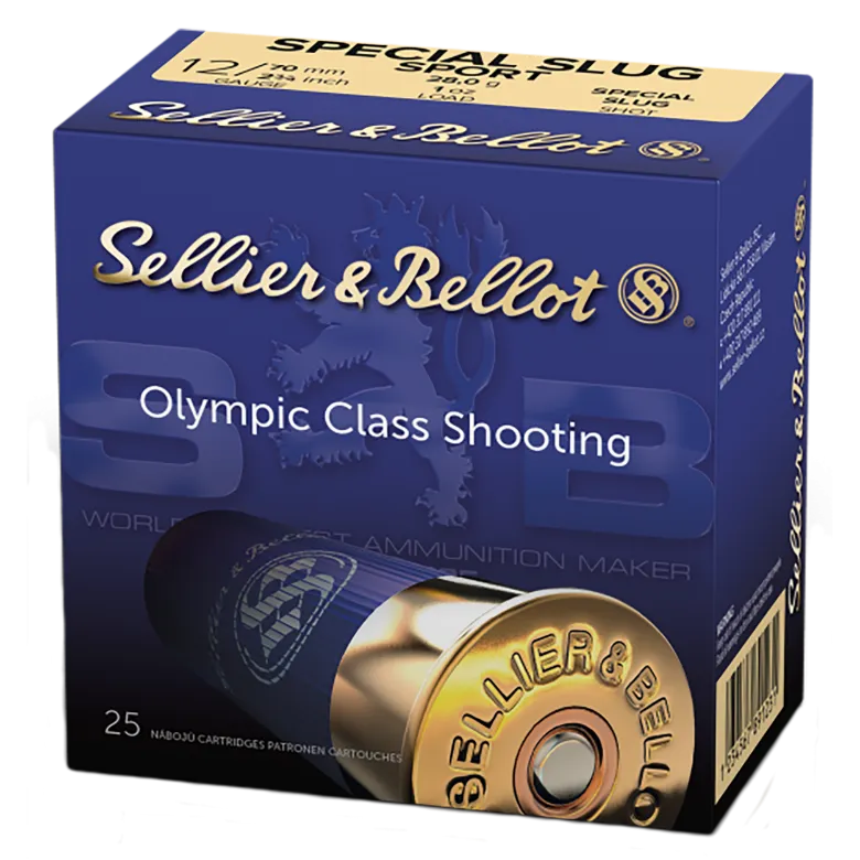 Sellier & Bellot 12Ga 2.75" 1oz Rifled Slug 25 Rounds