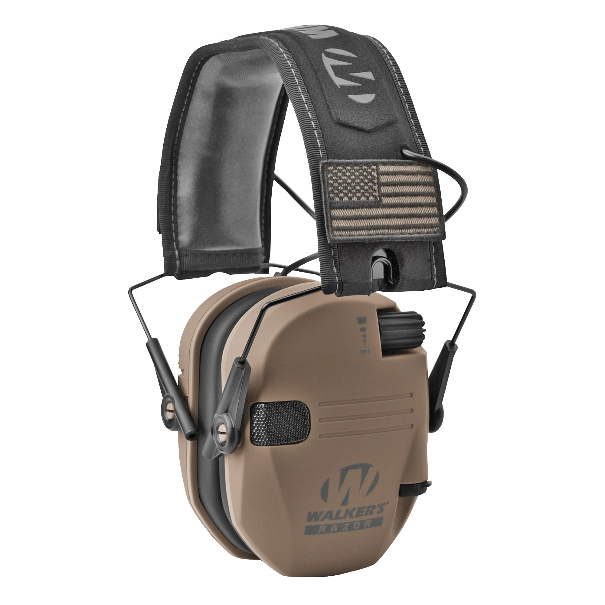 Walker's Razor Slim Patriot Series Electronic Earmuffs - Flat Dark Earth