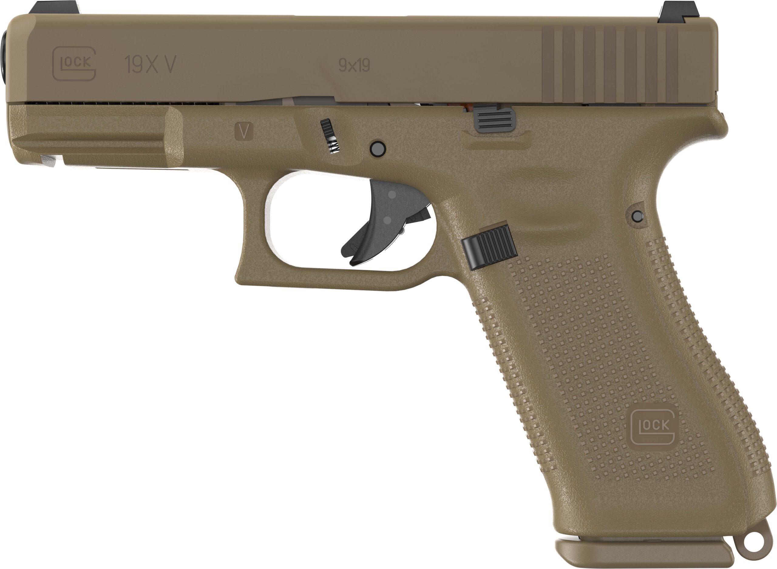 Glock G19X V-Series 9mm Pistol – 4.02" GMB Barrel, Night Sights, 10+1