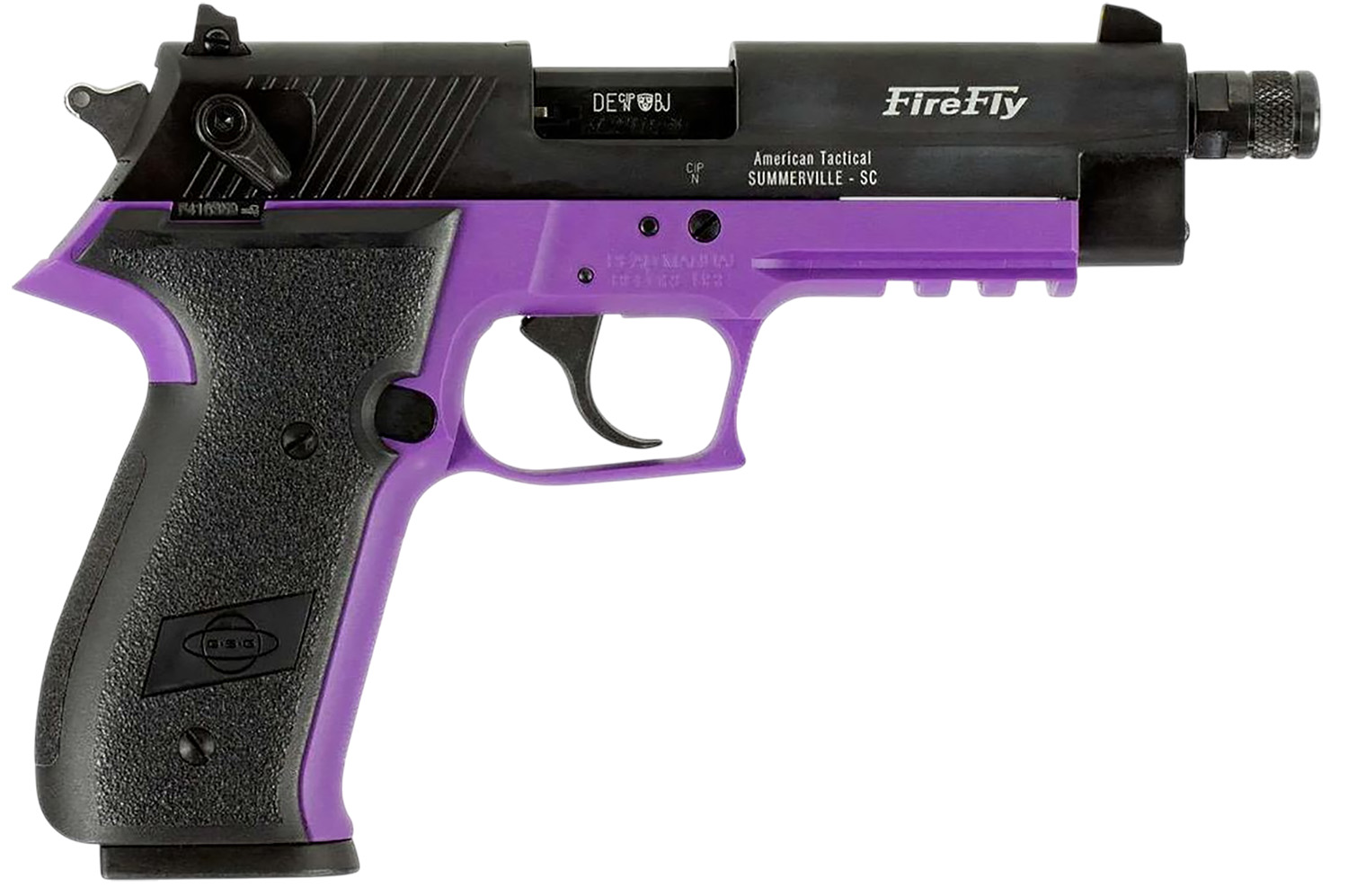 GSG FireFly 22 WMR Pistol 4.9" Threaded Barrel Purple Frame 13+1 Capacity