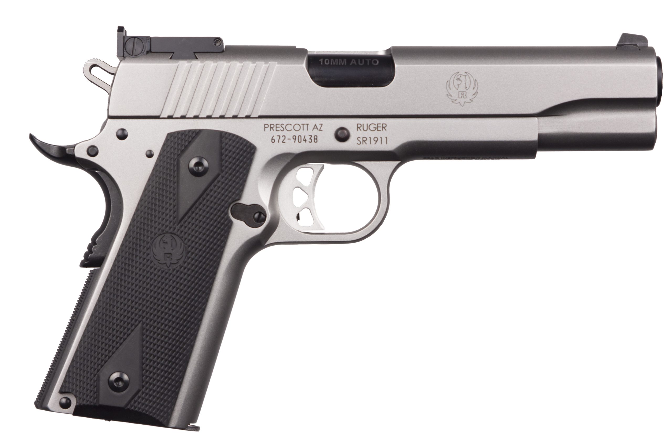 Ruger 6739 SR1911 Single 10mm 5 8+1 Black Rubber Grip Stainless
