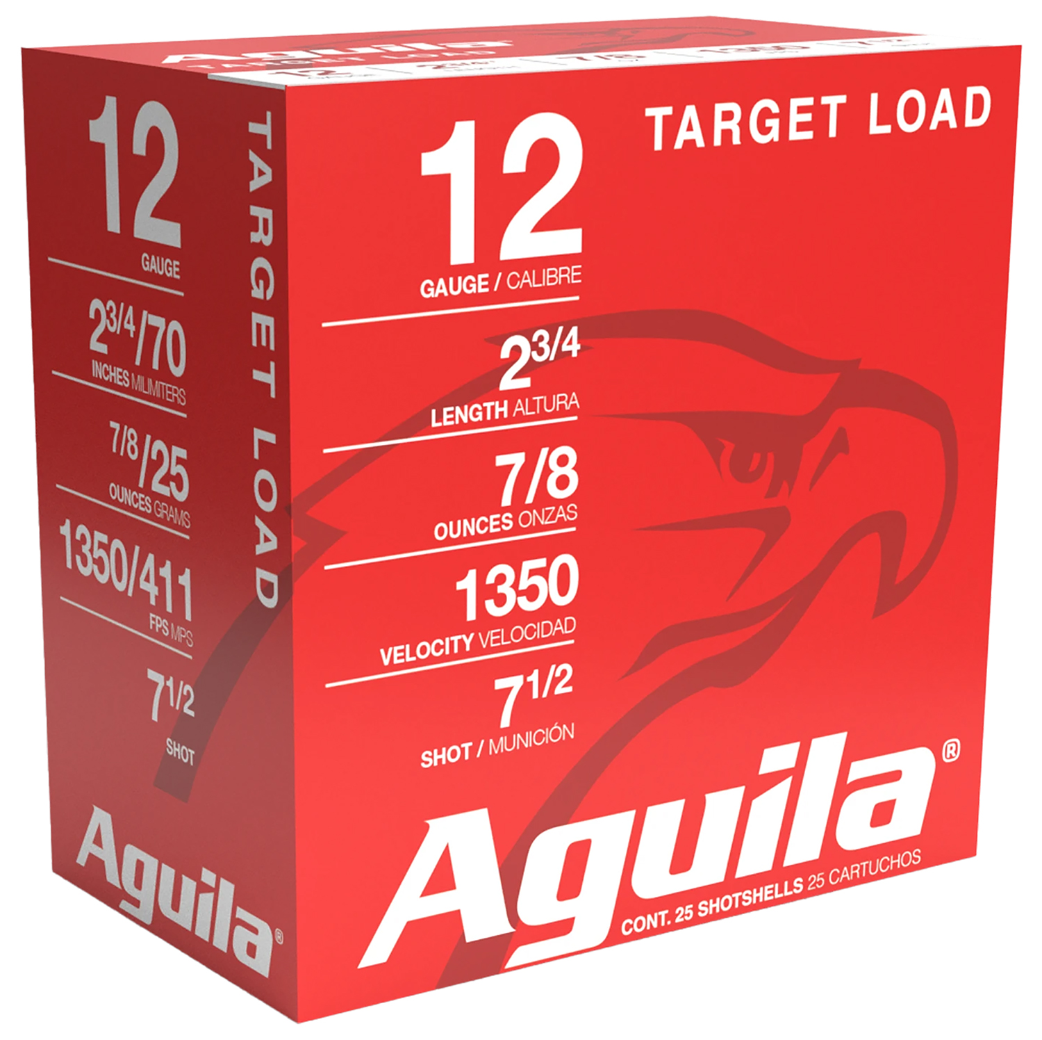 Aguila Target Load 12GA 2.75" 7/8oz 7.5 Shot 25rd