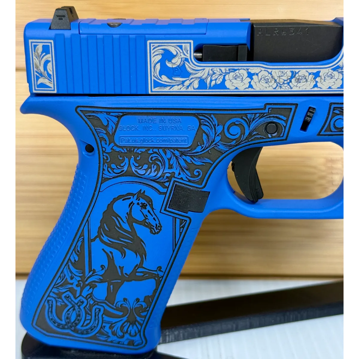 Glock 43X Glock & Horses Blue 9mm 10Rd Pistol