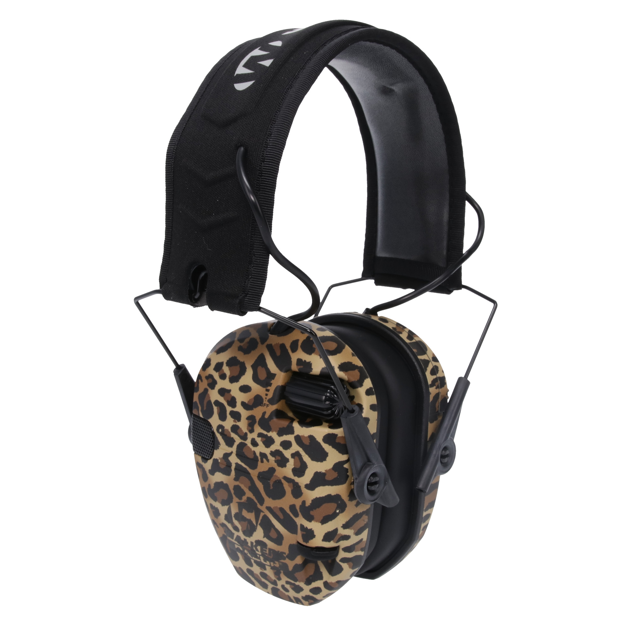 Walker's Razor Slim Electronic Earmuff, Leopard Print