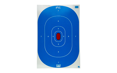 Pro-Shot SplatterShot Silhouette Hanging Tagboard - Hi-Vis Blue - 12" x 18" - 8-Pack