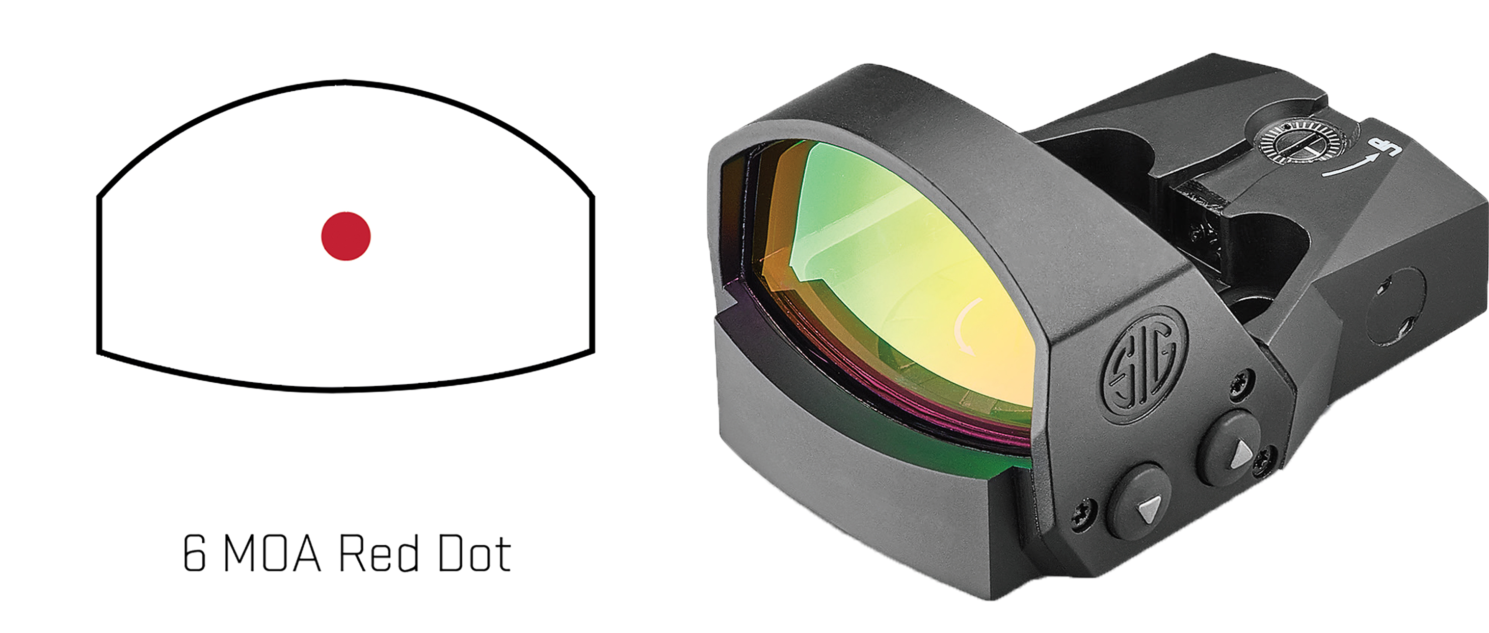 Sig Sauer Romeo1Pro Open-Reflex Red Dot Sight 1x30mm 6 MOA