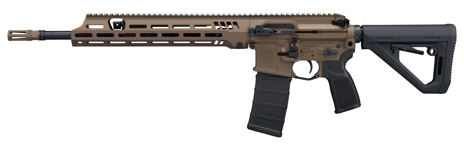 Sig Sauer 516 G3 Semi-Auto Rifle - 5.56 NATO, 16" Threaded Barrel, Bronze Cerakote