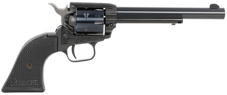 Heritage Rough Rider RR22B6PG .22 LR 6.5" Black Polymer Grip 6rd Revolver