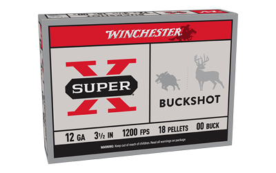 Winchester Super-X 12 Gauge 3.5" 00 Buck Buckshot Ammunition