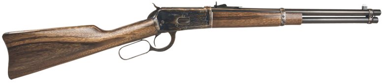 Chiappa Firearms 920337 1892 Trapper Carbine 44 Mag 8+1 16" Blued Barrel, Color Case Hardened Rec, Oiled Walnut Stock, Adjustable Sight