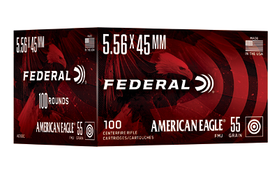 Federal American Eagle 5.56 NATO 55 Grain FMJ 100 Round Box