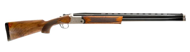 Gforce Arms GF5B1228 Filthy Pheasant 12 Gauge Break Open 3" 2rd 28" Over/Under Vent Rib Barrel, Engraved Nickel-Plated Receiver, Fixed Turkish Walnut Stock