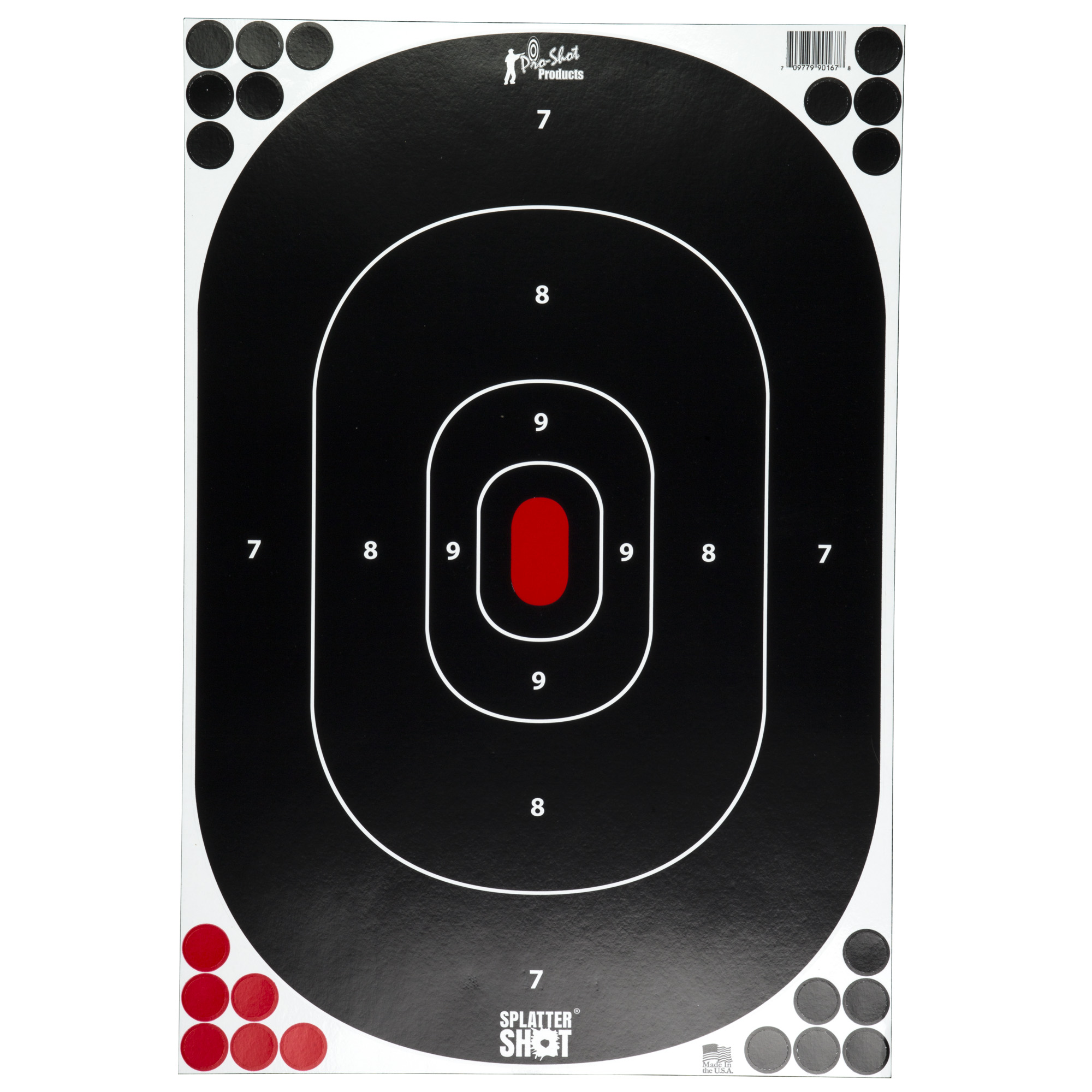 Pro-Shot SplatterShot 12"x17" Silhouette Adhesive Target, 5-Pack