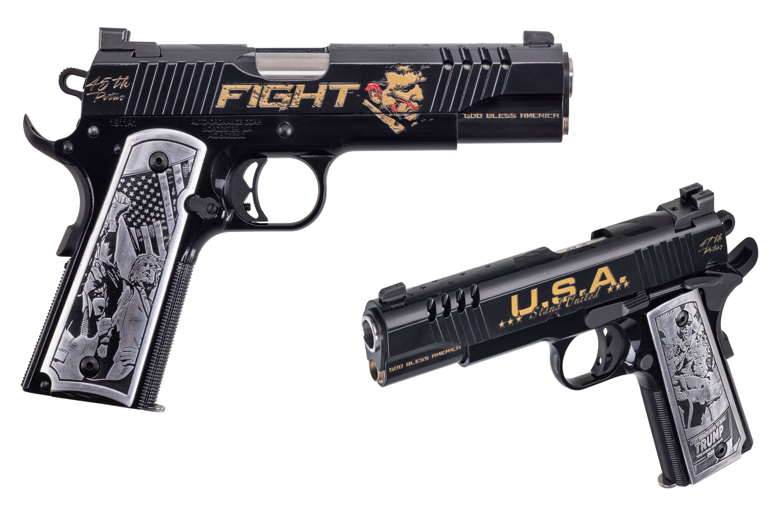 AUTO-ORDNANCE - THOMPSON TRUMP FIGHT 1911 45ACP BLEM  #