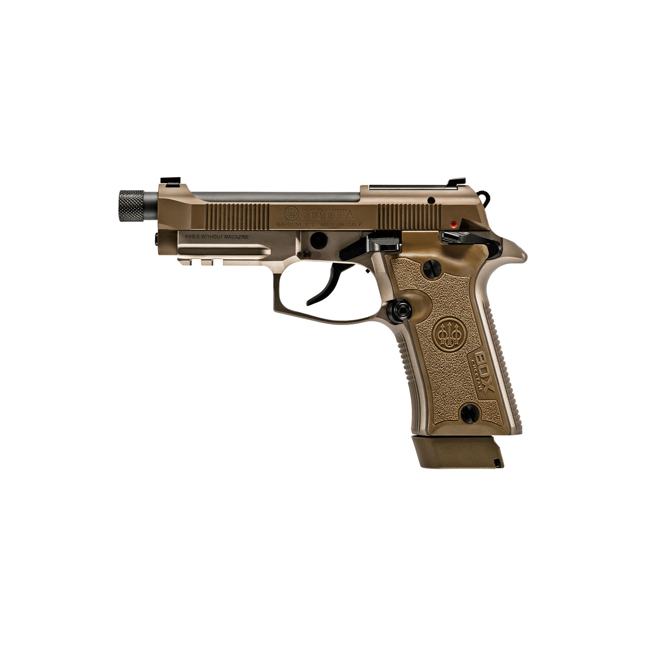 Beretta 80X Cheetah Tactical Desert Tan .380 ACP Optic-Ready Threaded Barrel