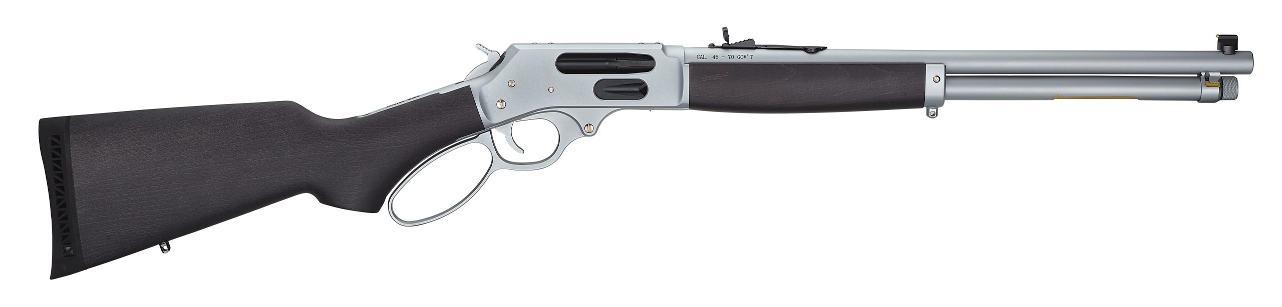 HENRY STEEL LEVER ACTION .45-70 GOV'T LARGE LOOP 4RD 18.43IN BARREL H010GAW