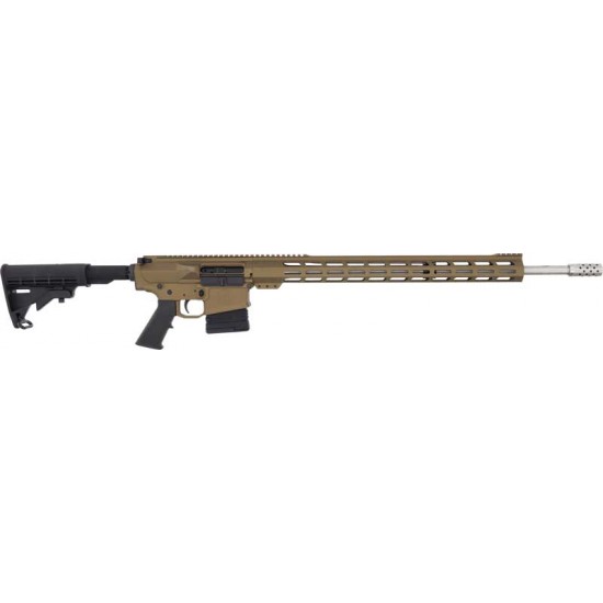 GREAT LAKES GL10 243WIN 24" STS BBL, FDE 20" MLOK