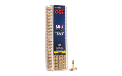 CCI Mini-Mag .22 LR 36gr HP Plastic Tip 100rd