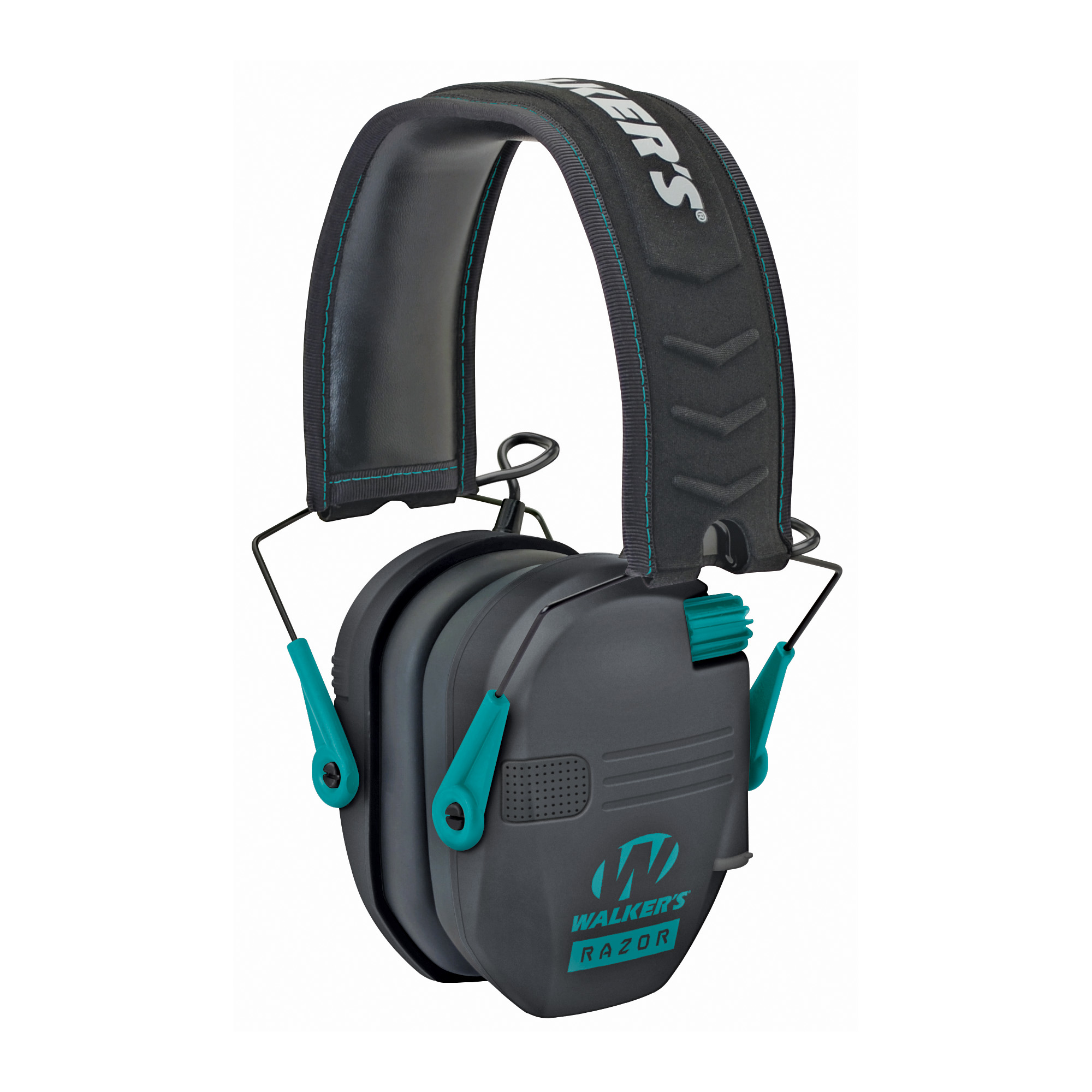 Walker's Razor Slim Electronic Muff - Black/Teal