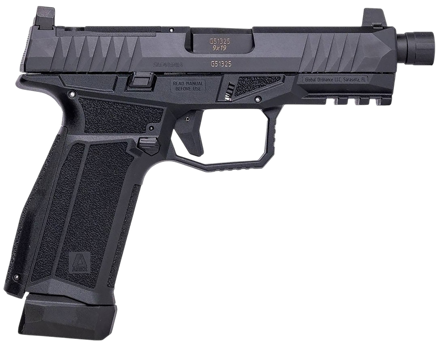 AREX Delta X Gen2 Tactical 9mm 17+1 Optic Cut Threaded Barrel Pistol