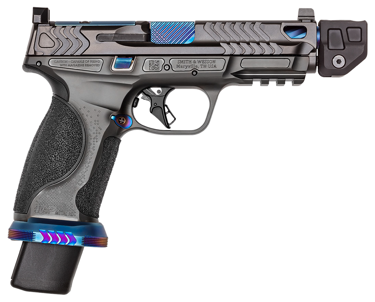 S&W M&P9 PC 14284 9M 4.875 23+1 BLUE/BLK
